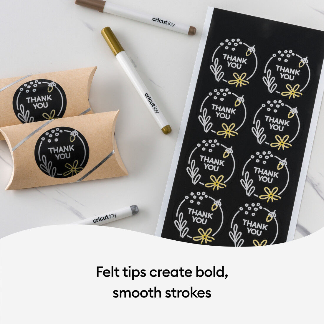 Cricut Joy Permanent Markers 1.0 mm Black 3 ct